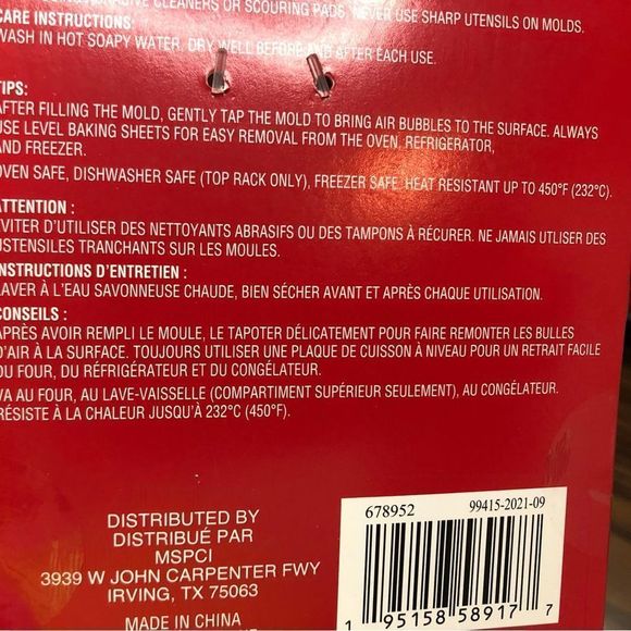 NWT Valentine - 2 love silicone candy molds - Picture 5 of 7